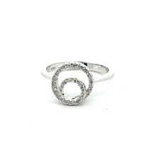 Anello Comete Donna in Oro bianco Diamante 0.19 Ct ANB682 - ANB682
